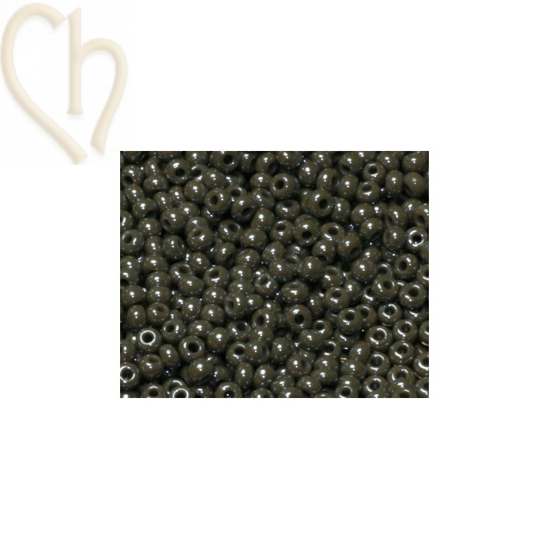 rocaille 11/0 gris taupe