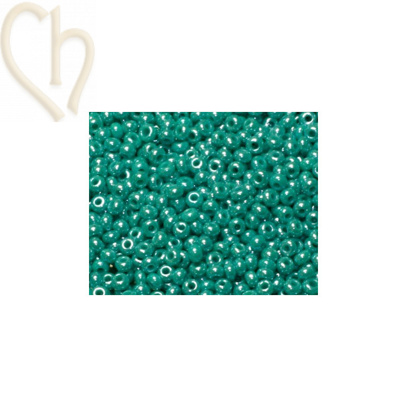 rocaille seedbead 11/0 turquoise opaque pearl