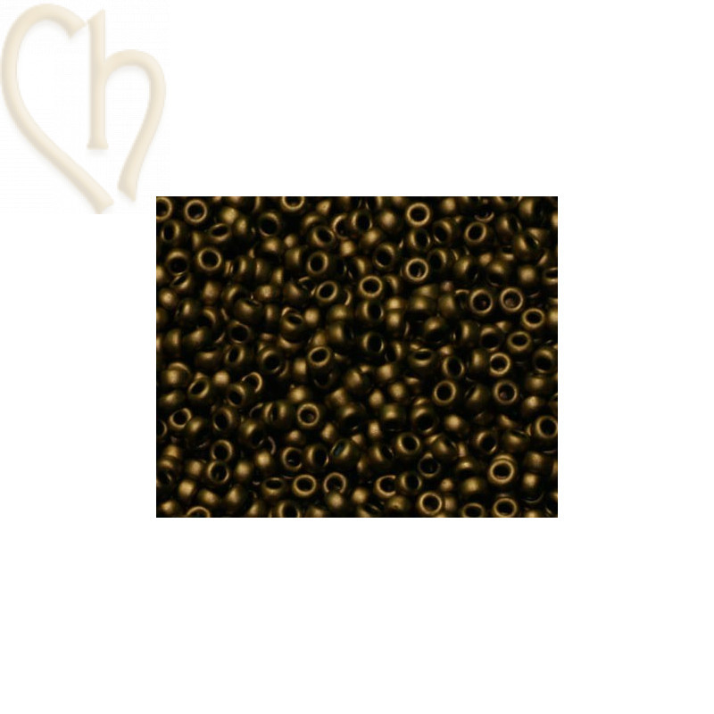 rocaille 11/0 bronze metallise mat