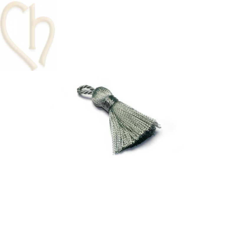 Tassel Pampille 25mm Light Grey 