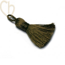 Floche Pampille 25mm chocolat