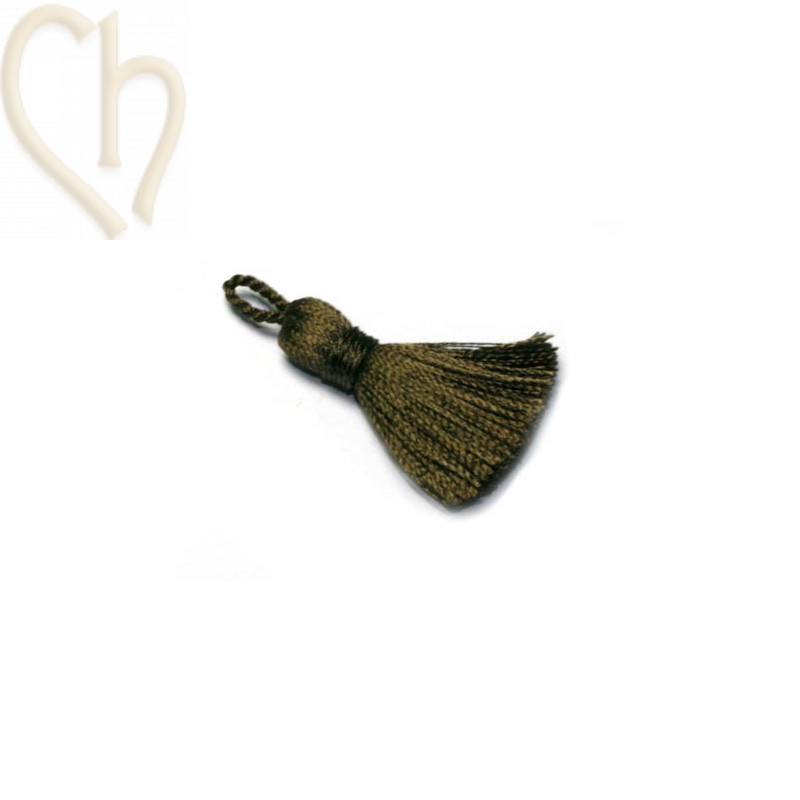 Tassel Pampille 25mm chocolat