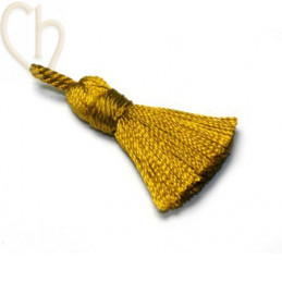 Tassel Pampille 25mm olive yellow