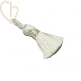 Kwastje Pampille 25mm ivoor