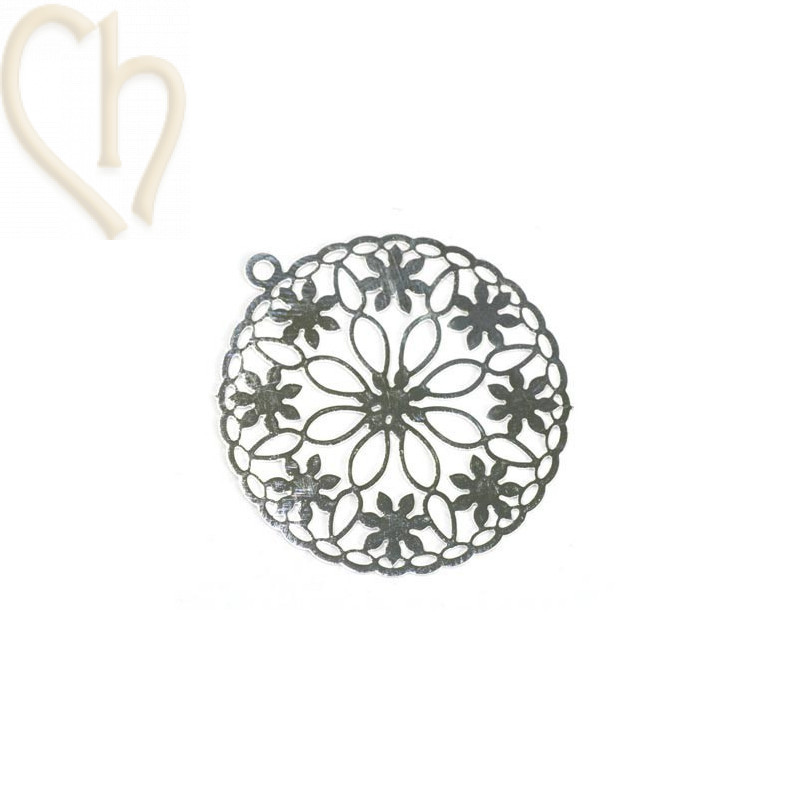 filigran round pendant 25 mm