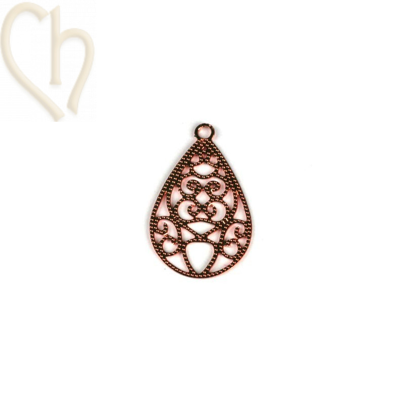 filigran drop pendant 17*11 mm