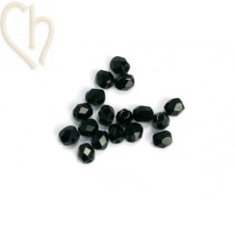 Perles a facettes 4mm Jet