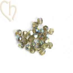 Perles a facettes 4mm Black Diamond AB