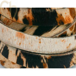 cuir plat 10 mm poilu vache