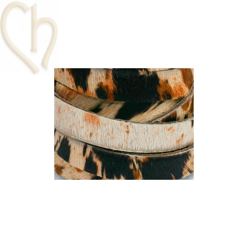 cuir plat 10 mm poilu vache