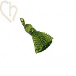 Tassel Pampille 25mm olive green
