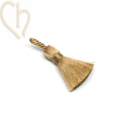 Kwastje Pampille 25mm beige