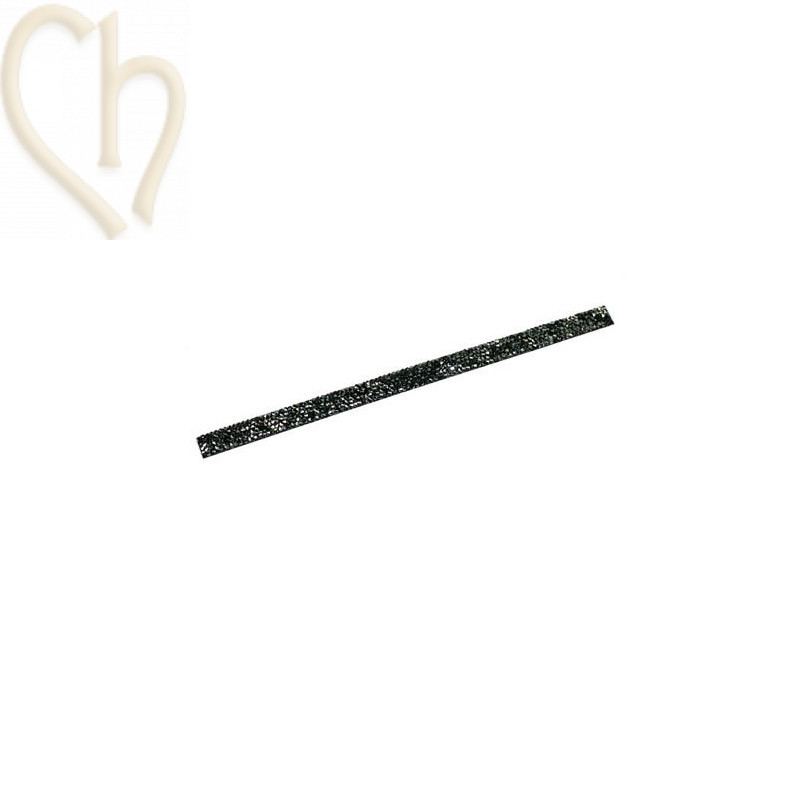 Cristal Fine Rocks Strip 16*8mm Metallic Silver