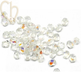 facetkralen 4mm Crystal AB