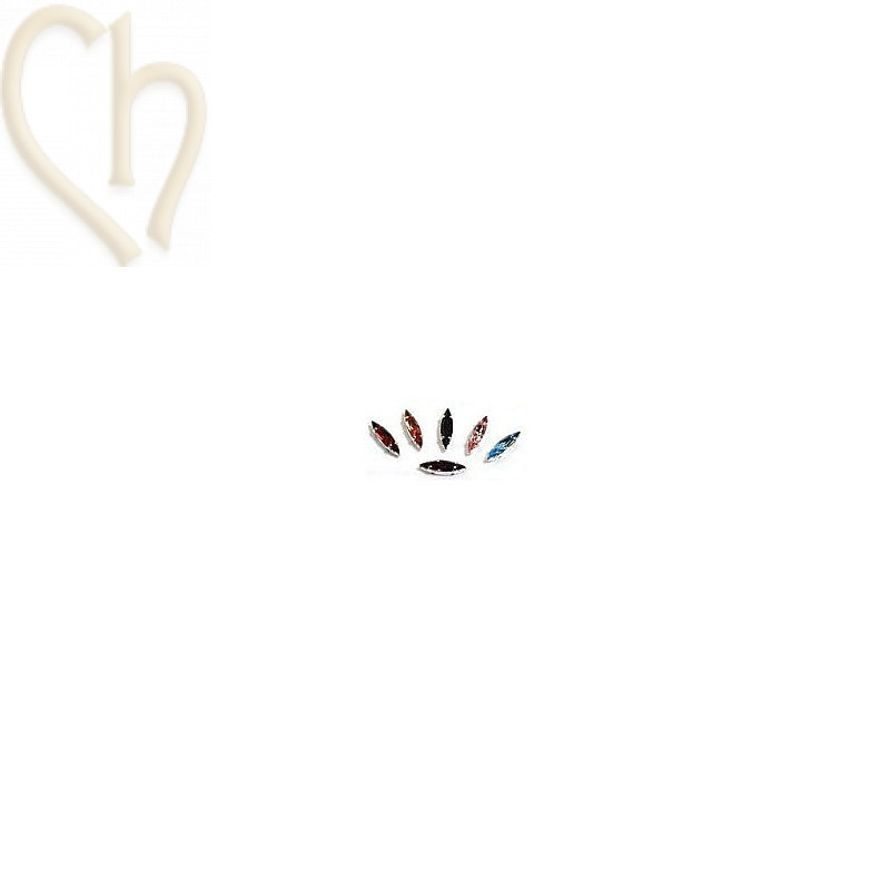 Navette marquise 15*4mm silver setting