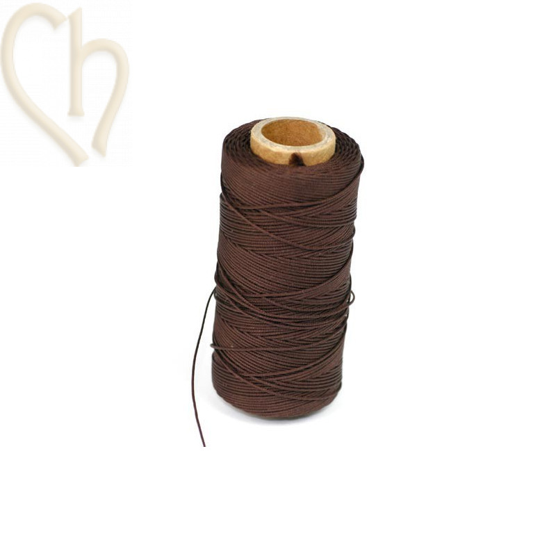 polyester koord 0.5mm donkerbruin