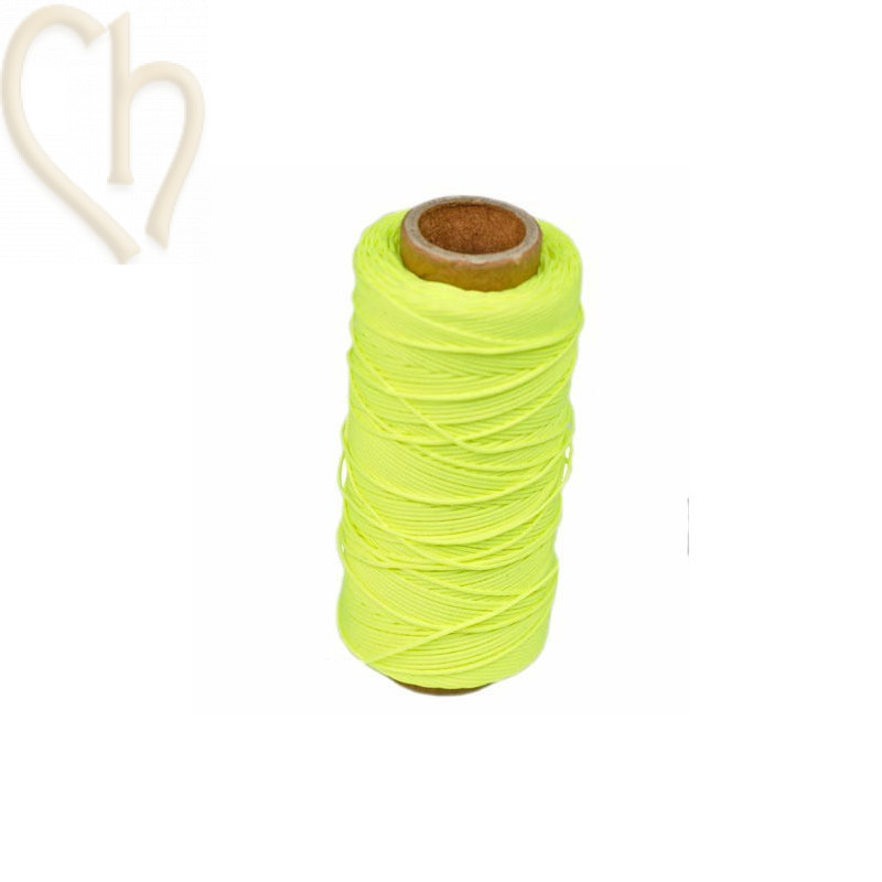 Polyester cord 0.5mm yellow fluo