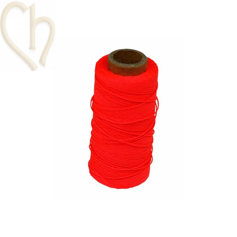 polyester koord 0.5mm Rood fluo