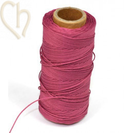 cordon polyester 0.5mm Rose Fonce