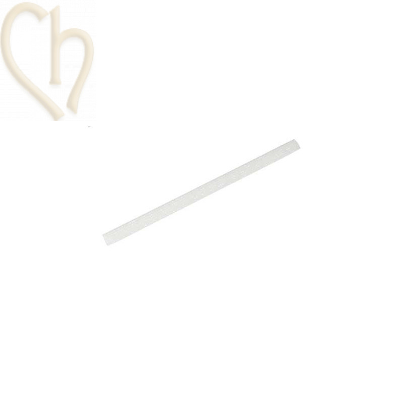 Cristal Fine Rocks/Mesh Lanière 16*8mm white opal