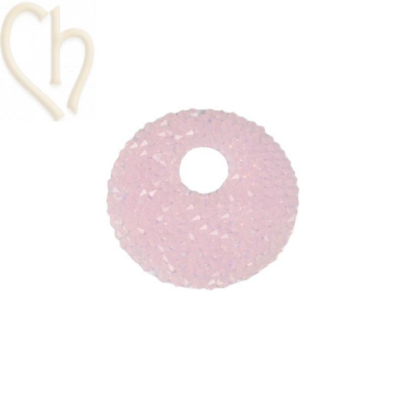 Swarovski Rocks Donut 40mm Rose Water Opal + houder