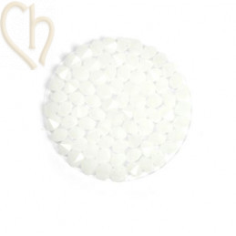 Chrystal Rocks 24mm White Alabaster