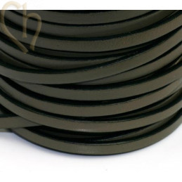cuir plat 5mm Gris foncé