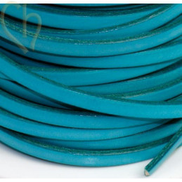 cuir plat 5mm light turquoise