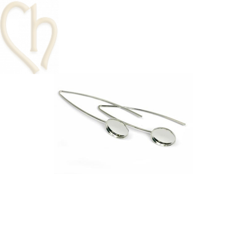 earrings harpon for 12mm round