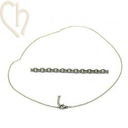 ketting staal 45cm met slotje