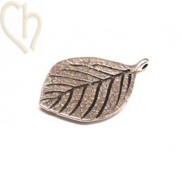 pendentif feuille 30*20mm