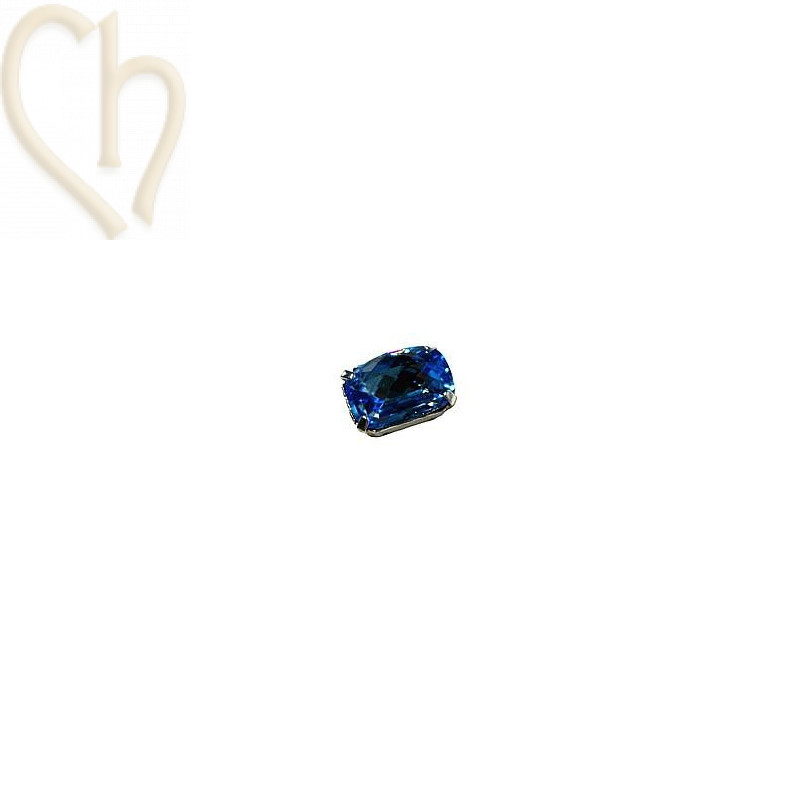 rectangle 18*13mm argent sertie