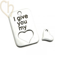 pendant set tag 30*19 + 10mm