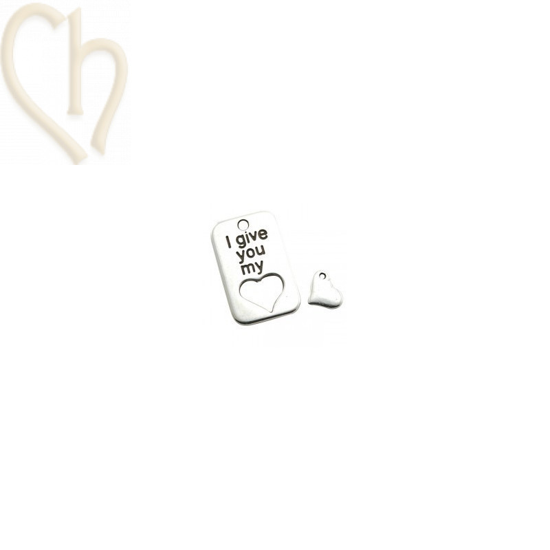 pendant set tag 30*19 + 10mm