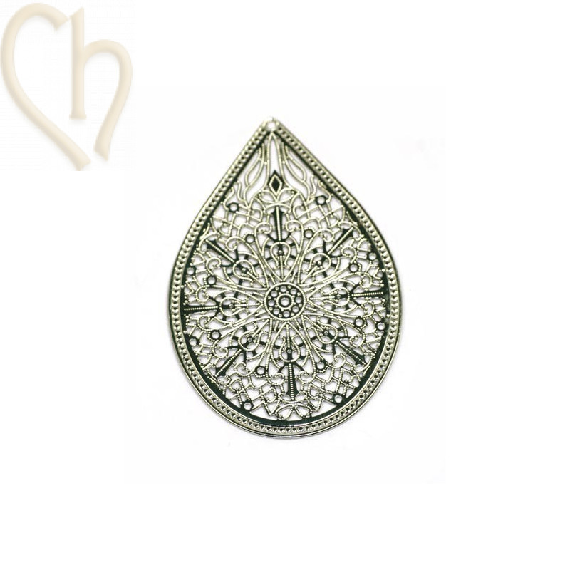 pendentif fill goutte 50mm