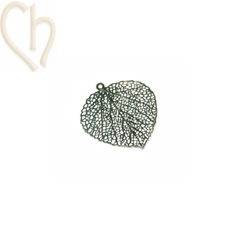 pendentif fill. feuille 25mm