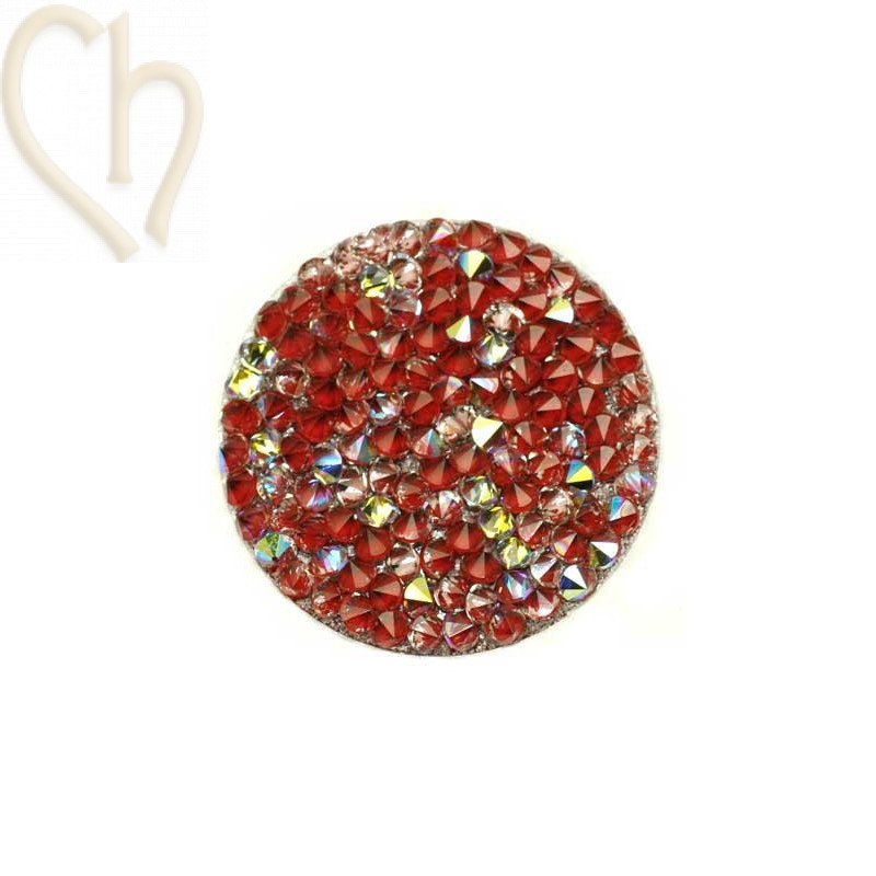 Crystal Rocks 30mm Crystal AB Bordeaux