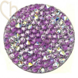 Crystal Rocks 30mm Crystal AB Mauve