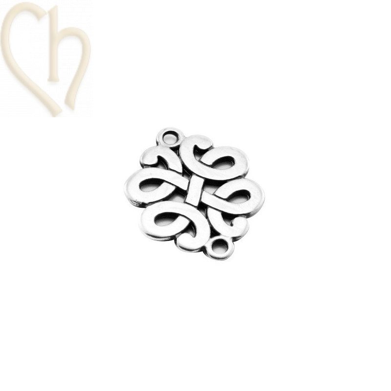 spacer oval 17*13mm with 2 rings