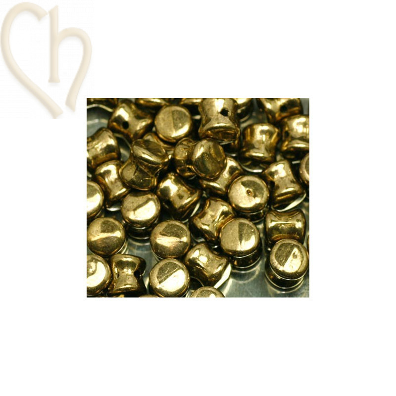Pellet beads 4*6mm bronze clair