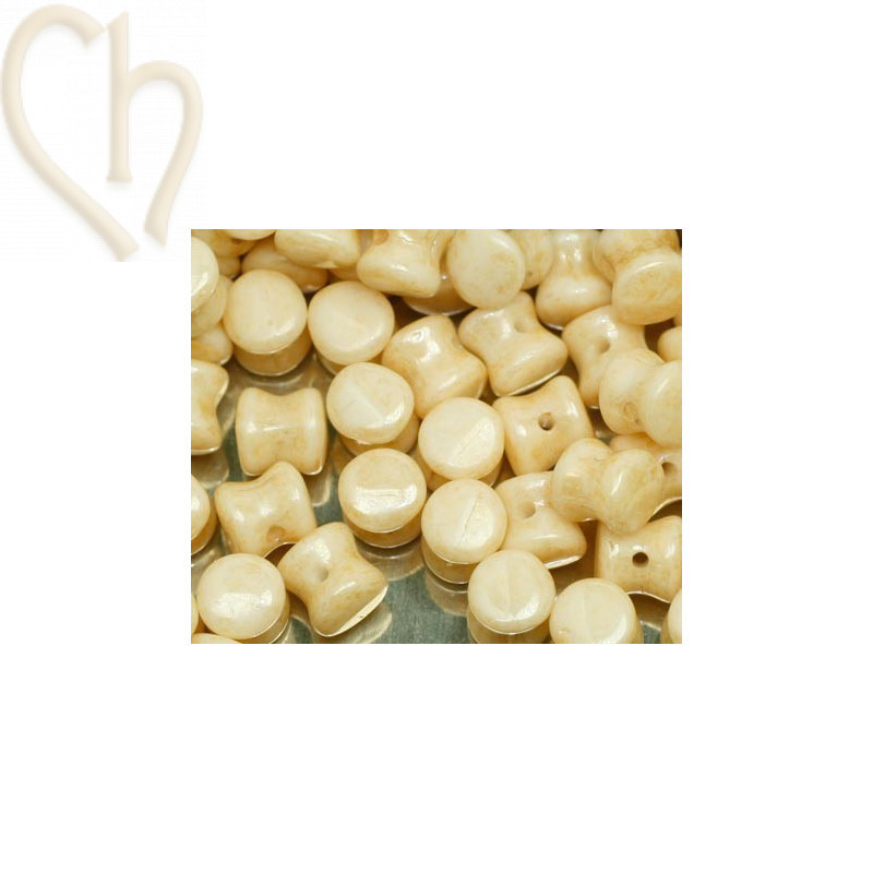 Pellet beads 4*6mm Lustred Champagne