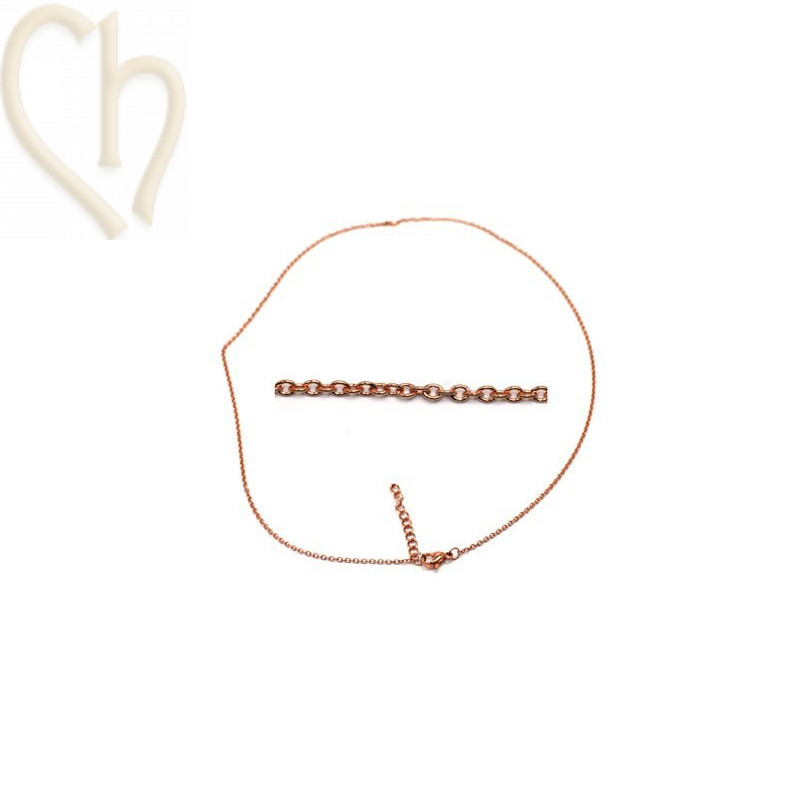 chain steel 45cm with clasp