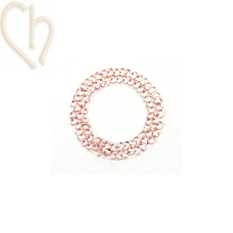 Crystal Rocks Donut 24mm Vintage Rose