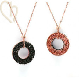 Swarovski Rocks Donut 30mm Vintage Rose / zwart
