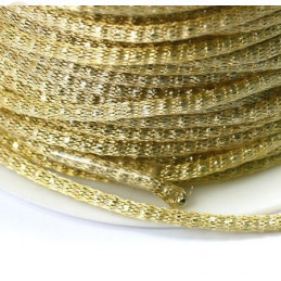 ketting "robinnet" 2mm met filligran beige