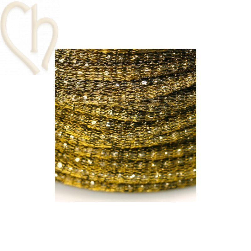 chaine "robinnet" 2mm avec filligran Khakigold