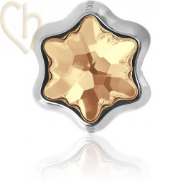 Becharmed Edelweiss Bead 13.5mm Golden Shadow