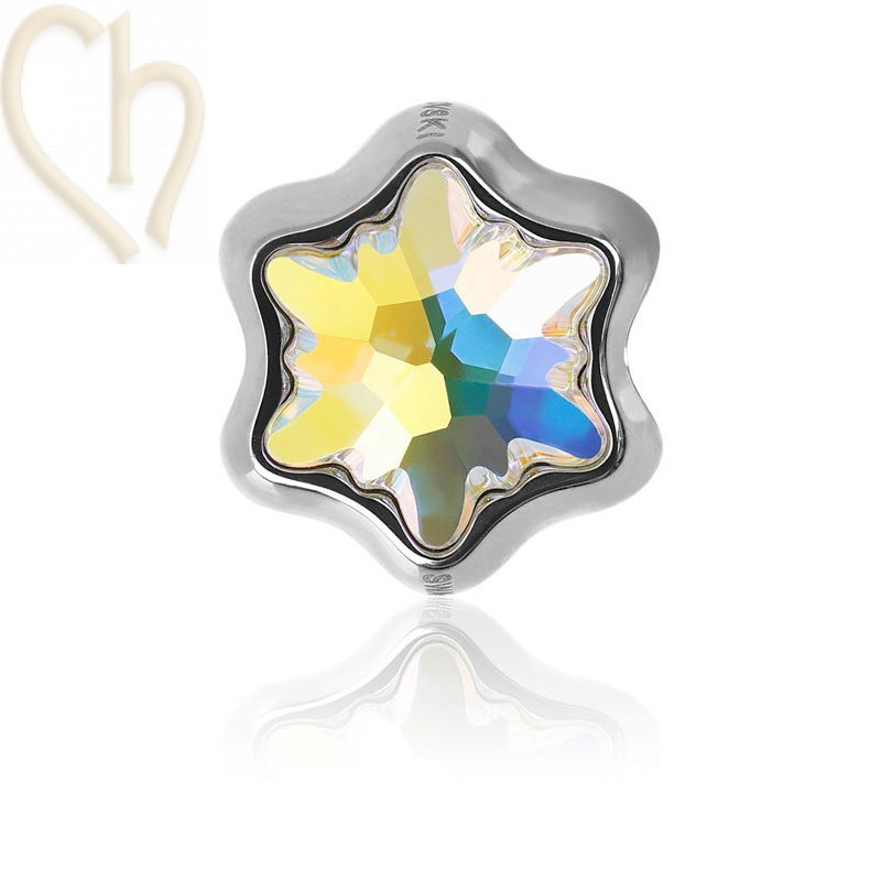 Becharmed Edelweiss Bead 13.5mm Crystal AB