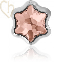 Becharmed Edelweiss Bead 13.5mm Vintage Rose