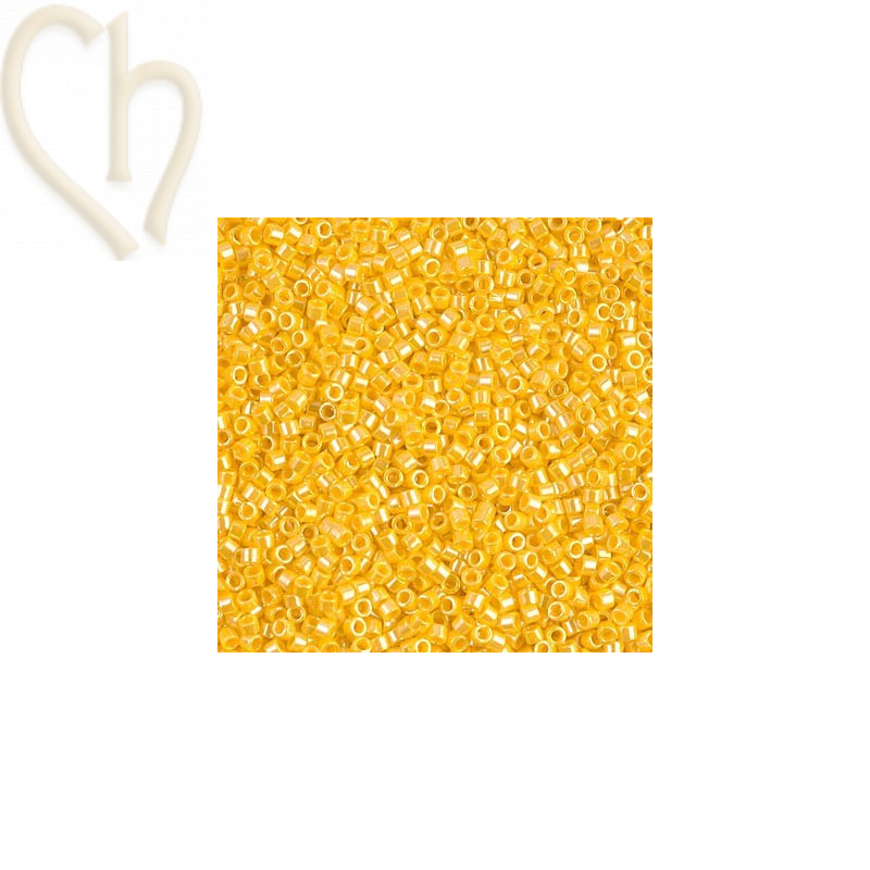 Delica 11/0 5gr. Geel opaque lustre